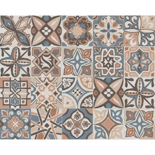 mediteranska vzorovana cementova dlazdica podlahova pestra kupelna obytny priestor 20x20 mala stara rustikalna klasicka rucne malovana dlazba vintage spalna dlazdice podlahova krytina.jpg